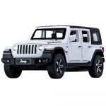 1/32 Džipai Wrangler Rubicon Transporto priemonės modelis Automobilio žaislas Auk&scaron;tas modeliavimas Garsas ir &scaron;viesa Off-road Lydinio kolekcija Automobilio žaislas Vaikams balta