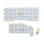 2 linijų 3 lustų SMD, 3 vnt. Spacia Gear, Spacia Custom MK32S, MK42S, MK53S LED salono lemputė - Grynai baltos &scaron;viesos balta