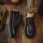 Nauji Briti&scaron;ko Vintažinio Stiliaus Vyri&scaron;ki Laisvalaikio Oxford Batai Auk&scaron;tos Kokybės Platforminiai Mokasinai Vyri&scaron;ki Dizainerių Odiniai Batai Madingi Sportbačiai 44 juoda