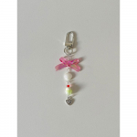 borand Ribbon Melionų soda Raktų pakabukas Heart Keychain (attachable) (3,000 won)