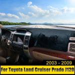 Skirta Toyota Land Cruiser Prado 120 J120 2003-2006 2007 2008 2009 Automobilio prietaisų skydelio uždangalas Apsauga nuo &scaron;viesos Kilimėliai nuo UV spindulių Neslystantis Low NAV Black LHD