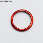 Red For Porsche Panamera Cayenne Macan Car Console clock watches time compass decoration ring cover For 2011-16 Cayenne raudona