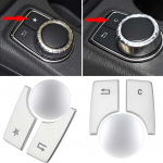 3pcs/set For Mercedes Benz A B Class CLA GLA W176 W246 C117 W117 X156 Car Multimedia Multimedia function Button Cover Style B