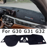 Flanelinis Anti Slip Anti UV Mat Prietaisų skydelio dangtelis Dashmat kilimas skirtas BMW 5 serijos G30 G31 E60 E61 For E60 E61-Right rudder