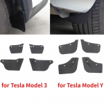 4 vnt. TPE ratų nematomi purvasargiai, skirti Tesla Model 3 Y 2022 purvasaugiai purvasaugiai purslų sparnų apsaugai, tinkantys automobiliui For Model Y