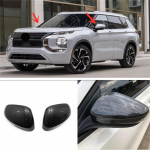Skirta Mitsubishi Outlander 2022 2023 Anglies Pluo&scaron;to I&scaron;vaizdos &Scaron;oninio Galinio Vaizdo Veidrodėlio Apsauginis Dangtelis Apdailos Auto Aksesuarai Automobilio Stilius Carbon Fiber
