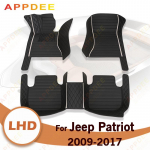 Automobiliniai grindų kilimėliai Jeep Patriot 2009 2010 2011 2012 2013 2014 2015 2016 2017 Individualūs auto pėdų pagalvėlės automobilių kilimas C-Yellow-Black