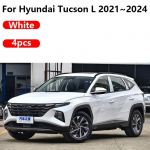 Hyundai Tucson Priedai NX4 2024 4 VNT Priekinės purvo apsaugos Galinės purvo apsaugos Ratų Automobilio Priedai balta