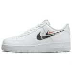 Nike Air Force 1 '07 Low Multi Swoosh - Baltas Juodas - FN7807-100 EU 36 balta