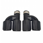 Anglies pluo&scaron;to dvigubas i&scaron;metimo antgalis 89 mm M stiliaus BMW Car Exhaust Pipe
