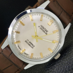 RANKINIS VINTAGE MONTINE &Scaron;VEICARI&Scaron;KAS VYRI&Scaron;KAS RESTORUOTAS SIDABRINIO CIFERBLATO LAIKRODIS a441557-5