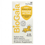 BioGaia, Protectis la&scaron;ai kūdikiams, Immune Active, 0-36 mėn., 600 TV, 10 ml (0,34 fl uncijos)