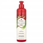 Old Spice, Banguotiems ir garbanotiems plaukams nenuplaunamas kondicionierius su alavijų ir avokadų aliejumi, 8,5 fl oz (252 ml)