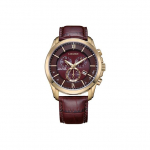 CITIZEN Ecology Drive kolekcijos Laikrodis su kvarciniu mechanizmu, maitinamas &scaron;viesa, su karvės odos dirželiu Vyri&scaron;ki laikrodžiai BL5548-19X Red Watch Dial