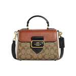 Coach Morgan 21 Klasikinis monogramos atvartas Peties krep&scaron;ys Moteri&scaron;kas peties krep&scaron;ys Rudo rūdžių CE569-IME7V Basic Set (Bag+Dust Bag)