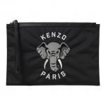 Kenzo Varsity Užsegimas užtrauktuku Poliesterio delninė didelė vyri&scaron;ka delninė Juoda FE55PM612F2199 Basic Set (Bag+Dust Bag)