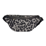 Adidas Originals Trys Dryžiai Blizgūs Cirkonio Leopardų Ra&scaron;to Mini Logotipas Užtrauktukas Per Petį Krūtinės Juosmens Krep&scaron;ys Unisex Krep&scaron;iai Juodas Sidabrinis HD7031 Black Silver