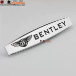 3D Metalinis Automobilio Logotipo Lipdukas VIP Sportinis Ženkliukas Decal Automobilio Aksesuarai Naujam Bentley Flying Spur Continental GT Bentayga Mulsanne white
