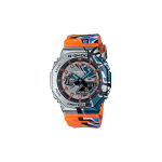 Casio 40-mečio Street Graffiti Atsitiktiniai Mados Sportiniai Vandeniui atsparūs Kvarcinis Mechanizmas Dervos Dirželis Vyri&scaron;ki laikrodžiai Sidabriniai GM-2100SS-1APR Random Watch Box,Silver gray