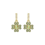 Swarovski Idyllia Vandens la&scaron;o formos Laimės dobilas Paauksuoti auskarai Moteri&scaron;ki auskarai Žali 5670664 Box (Random Color)