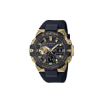 Casio 200 metrų atsparumo vandeniui Kvarcinis mechanizmas Dervos dirželis Laikrodis Juodas ciferblatas Vyri&scaron;ki laikrodžiai GST-B400GB-1A9JF Black black