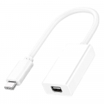 Thunderbolt 3 USB 3.1 į 2 adapterio laidas, skirtas Windows Mac OS, BH Baltas