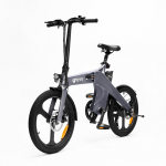 DYU T1 Elektrinis dviratis 36V 10Ah baterija, 250W variklis, 20 colių padangos, nuvažiuojamas atstumas 55km, maksimalus greitis 25km/h, sulankstomas elektrinis dviratis pilka