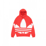 Adidas Originals Didelio Trefoil Logotipo Laisvas Kasdienis Džemperis Su Gobtuvu Vyri&scaron;kas Ry&scaron;kiai Raudonas FM9907 XS