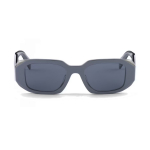 Prada Saulės akiniai moterims, &scaron;oninė koja, raidės logotipas, netaisyklingos formos, pilki SPR17W_E11N_FE09T_C_A051 Gray,51