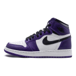 Jordan 1 Retro High Court Purple White GS 575441-500 36 gray