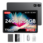 Atnaujintas Blackview Tab 16 Pro plan&scaron;etinis kompiuteris Android 14 24GB RAM 256GB ROM Žaidimų plan&scaron;etinis kompiuteris didelis ekranas 11 colių plan&scaron;etiniai kompiuteriai 8+256 pilka