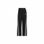 Adidas Dance Interlock kelnės su trijų juostų spalvų blokais Moteri&scaron;kos kelnės Juodos JI9777 XXL