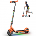 iScooter-K2Pro Vaikams skirtas elektrinis paspirtukas - 3 greičiai, reguliuojamas auk&scaron;tis, dvigubi stabdžiai, magnetinis įkrovimas, CE sertifikuotas 5-12 metų amžiaus vaikams oranžinė