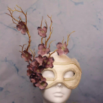 Kaukė karnavalui moterims Venecijos kaukės Kalėdos Moterys Gėlių pusės veido kaukės Akių kaukė Cosplay Nėriniai Gėlių &scaron;akelių kaukė gray