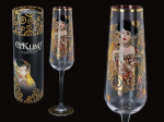 &Scaron;ampano taurė Gustav Klimt Adele Stiklinė taurė Dovana