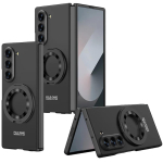 Skirta Samsung Galaxy Z Fold 7 6 5 4 3 Laikiklis Magsafe dėklas Itin plonas magnetinis stovas Laikiklis Integruotas ekrano apsaugas Pilnas dangtelis For Z Fold 5 juoda