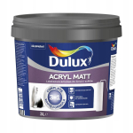 Dulux Akrilinė Matinė Lateksinė Sienų ir Lubų Dažai Sniego Baltumo Matiniai 3L