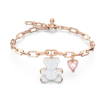Swarovski me&scaron;kiuko &scaron;irdelės apyrankė 5599284 sidabras