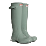 Hunter [Moteri&scaron;ki] Originalūs blizgūs auk&scaron;ti lietaus batai - Gail Green Wft1000Rglswg Sweet Gale Green/220 gray