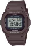 CASIO Baby-G BGD-5650-5JF Radijo bangomis valdomas Tough Solar laikrodis, rudas, moteri&scaron;kas, atsparus vandeniui iki 10 ATM gray