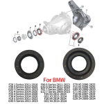 Automobilio priekinės ir galinės a&scaron;ies diferencialo pavarų dėžės alyvos sandariklis, diferencialinio veleno sandariklis, priedas BMW 1 2 3 4 5 6 7 serijai, X1 X3 X4 X5 X6 Front white
