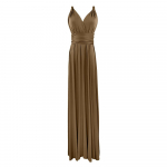 Seksualios Moterys Boho Maxi Club Suknelė Tvarstis Ilga Suknelė Vakarėlis Daugiakryptis Bridesmaids Convertible Infinity S ruda