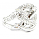 Bague Argent 'Tentation' blanc