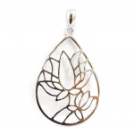 Les Tr&eacute;sors De Lily [K7160] - Pendentif argent 'Lotus'