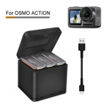 QC3.0 greito įkrovimo įkroviklio įkrovimo dėžutė DJI OSMO ACTION sportinio fotoaparato akumuliatoriui