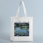 Įprastos vandens lelijos, grafinė spausdinta drobė Moteri&scaron;ka Harajuku Nauja Ulzzang Vintage didelės talpos krep&scaron;ys