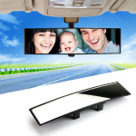 300 mm automatinis plataus matymo galinis veidrodis Universalus automobilio sunkvežimio vidaus galinio vaizdo veidrodis juoda