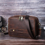 Natūralios odos vyri&scaron;ki mini pečių krep&scaron;iai Kasdieniai kryžminiai krep&scaron;iai &bdquo;Clutch&ldquo; maža rankinė &bdquo;Vintage&ldquo; vyri&scaron;ka rankinė kava