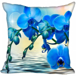 Orchidėjų gėlių užvalkalas Pagalvės užvalkalas Ornamentas Pagalvės užvalkalas Vestuvinis ornamentas 45x45cm