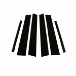 POSSBAY 6vnt./komplektas Lipdukų dangtelio durelių apdailos kolonos stulpeliai, tinkami BMW 5 serijos E60 sedanui 4DR 2004-2010 m.